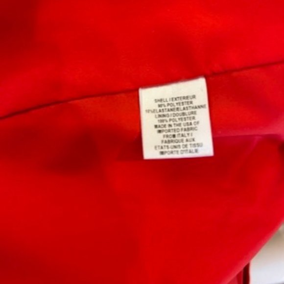 Milly Cady Ruffle Bell Sleeve Dress in Red - Picture 7 of 7